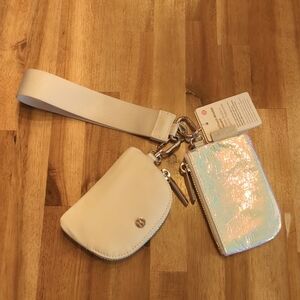 Lululemon Dual Wristlet Iridescent Color NWT